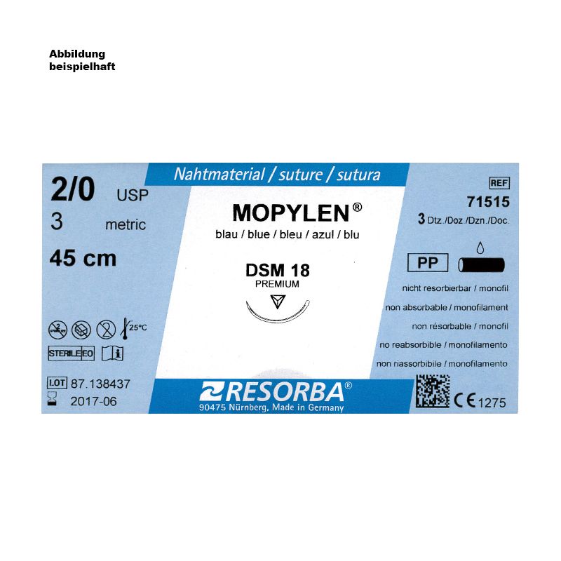 MOPYLEN DSM 18 4/0=1,5 blau monofil,