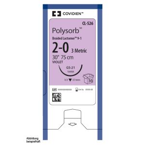 Polysorb geflochten V-26 2/0=3 violett